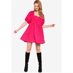 NWT Free People Violet Mini Dress in Fuchsia Small